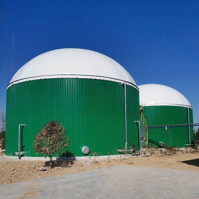Mounted Double Membrane Gas Holder