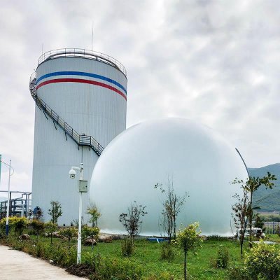 Double membrane gas holder