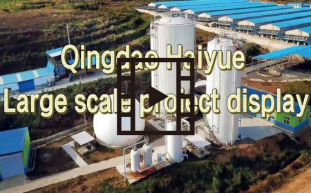 Qingdao Haiyue large scale biogas plant project display
