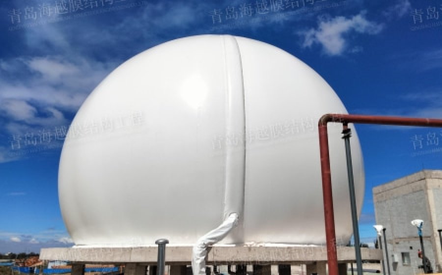 500m³double membrane biogas holder in Neimenggu