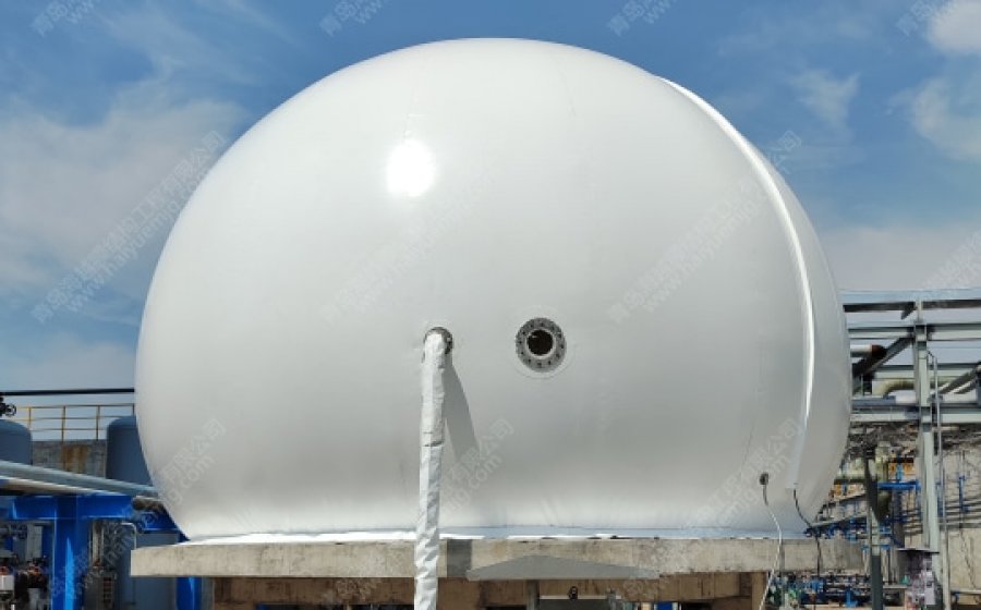 A 100m ³ double membrane gas holder industrial wastewater project in Anhui 