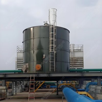 Biogas pressure stabilization holder