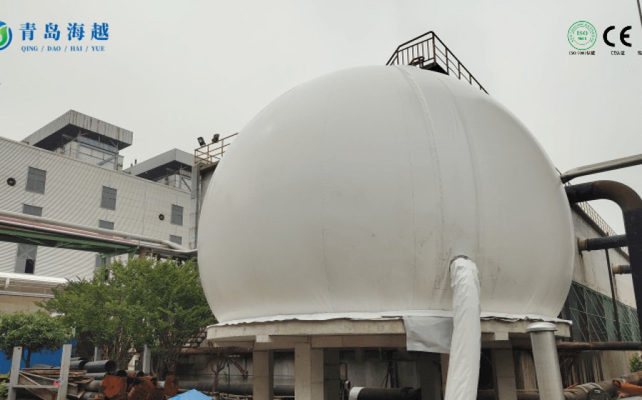 Paper industry wastewater of 150m³ biogas holder