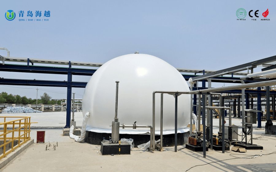Industrial wastewater 80m³ biogas holder 