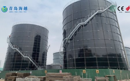 Application of New Glass-Fused-to-Steel Tanks in Leachate Treatment