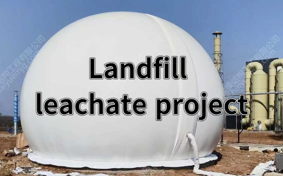 The installation of the 150 m³ gas holder