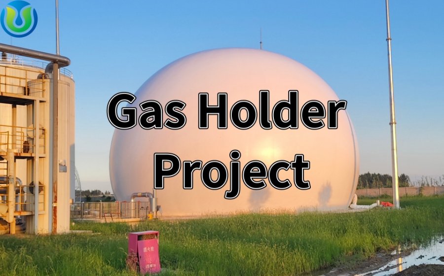 4500m³ Double Membrane Gas Holder Project Successfully Installed in Tangshan, Hebei Province